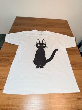 Kiki’s Delivery Service Jiji Black Cat Hot Topic Size Large  Shirt Studio Ghibli